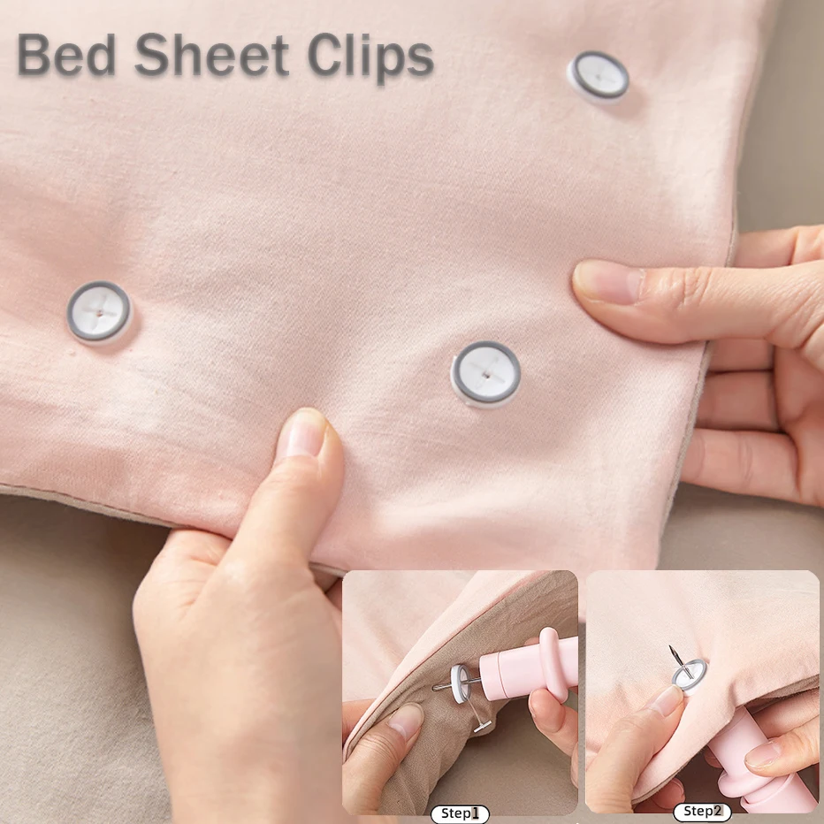 Home Bed Sheet Quilt Clip Anti-Slip Fasteners Bed Sheet Clips Multifunction Duvet Cover Blanket Buckles Quilt Holder