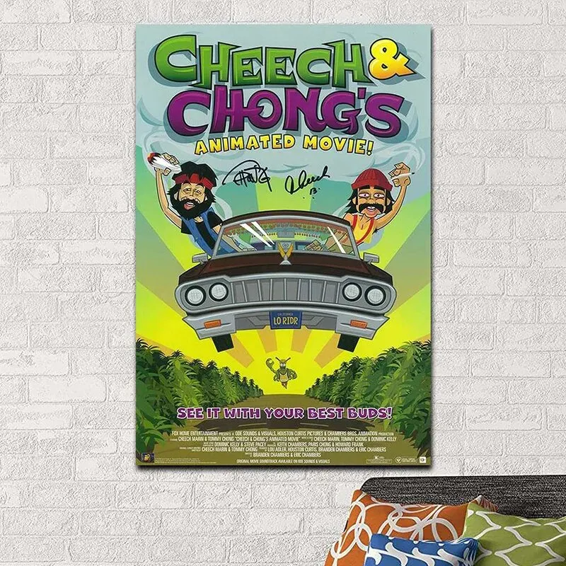 Cheech Chong Poster Comedy Duo Canvas Painting High Definition Print Wall Art Picture for Bedroom Home Decor