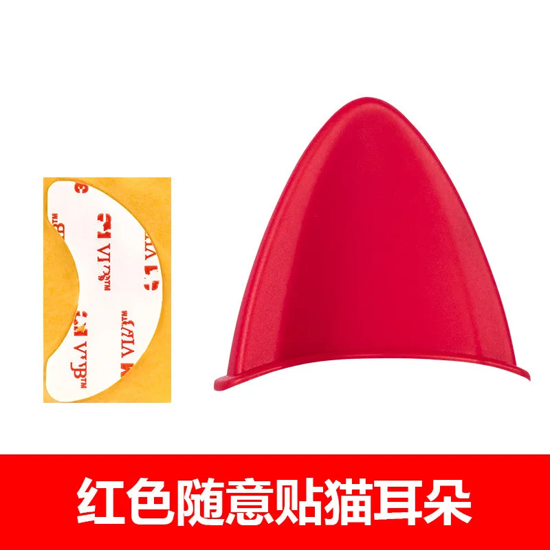 Motorcycle Helmet Cat Ear Horn Sticker Decoration Motorcycle Accessories for Cycling Helmet Corner Modification Accessories 2PCS