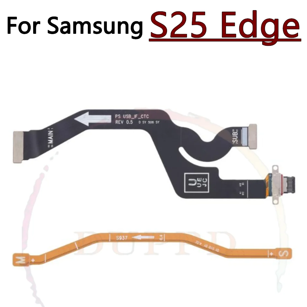 

USB Charger Dock Signal Type C Tail Plug Charging Port Flex Cable For Samsung Galaxy S25 Edge S25Edge SM-S937B S937U