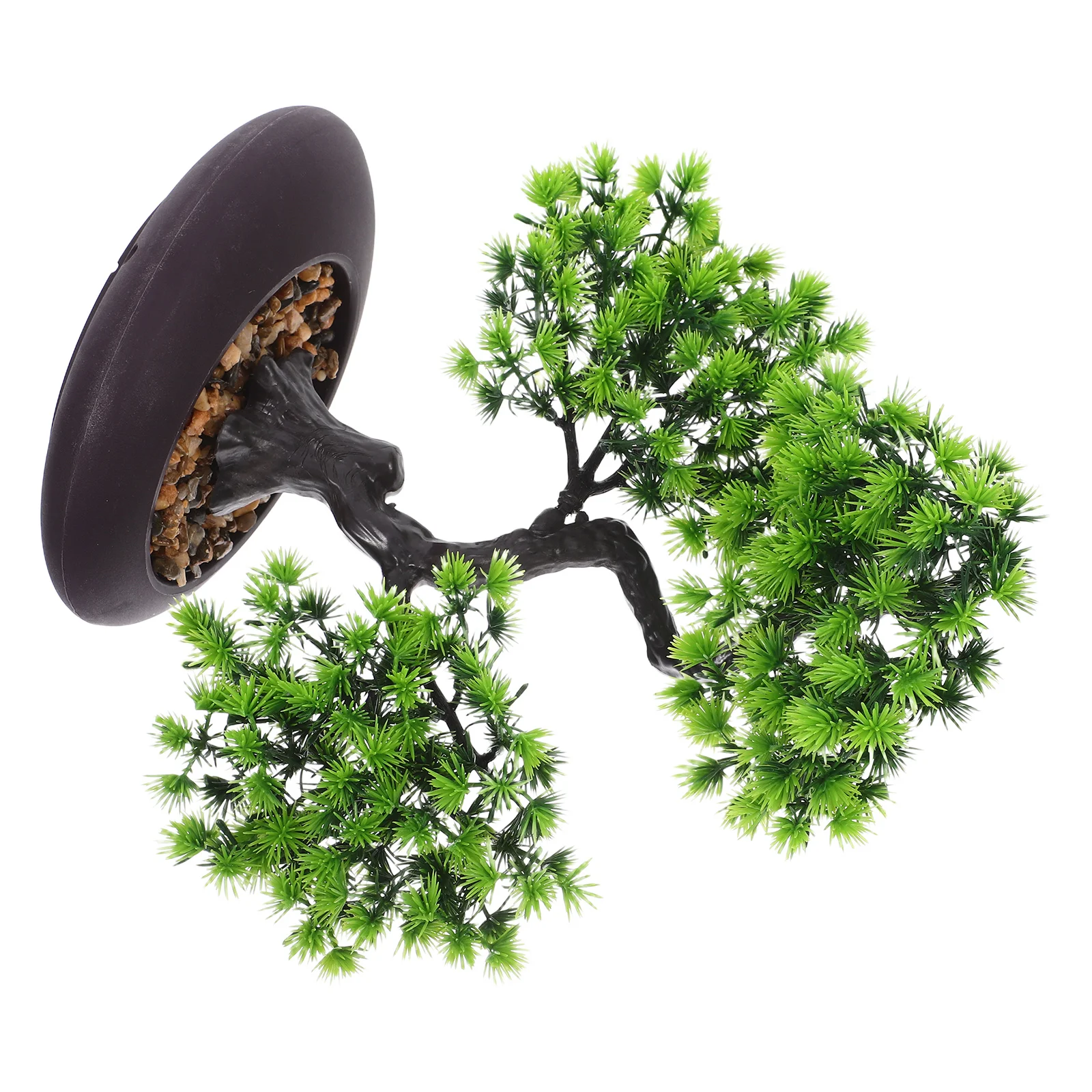 

Artificial Pine Potted Plant Bonsai Tree Fake Decoration Ornaments Plastic Plants