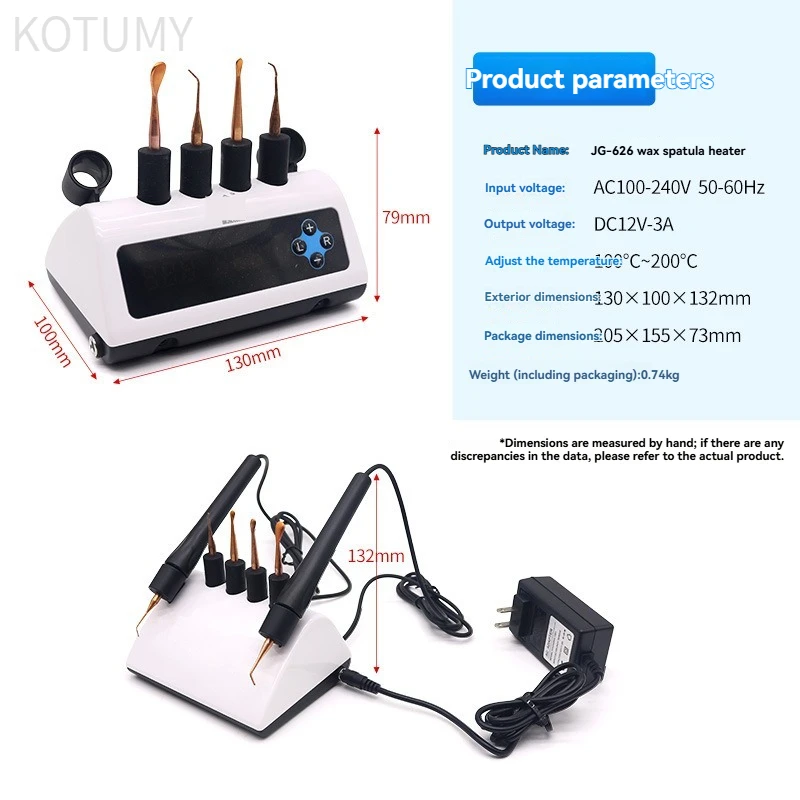 Adjustable Temp Dual-Head Wax Soldering Machine for Jewellery Wax Mold