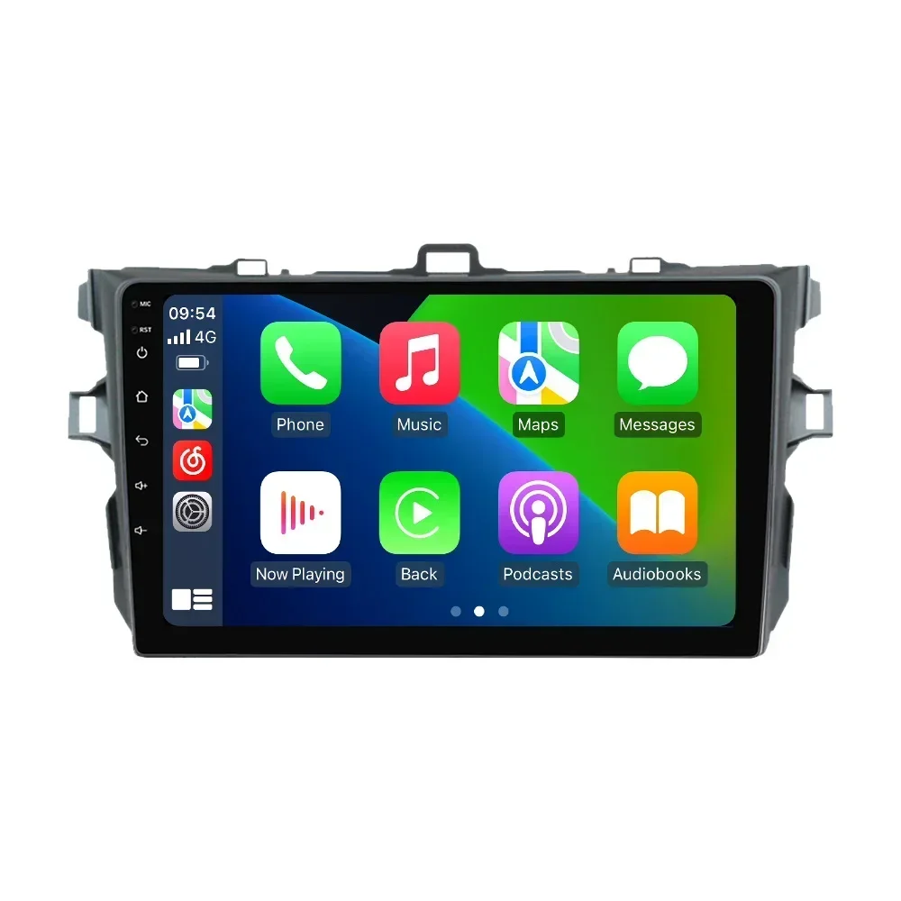 2Din 9 zoll Android 14 Auto Radio für Toyota Corolla E140/150 2006-2013 Carplay Multimedia Player GPS navigation Stereo Kopf Einheit