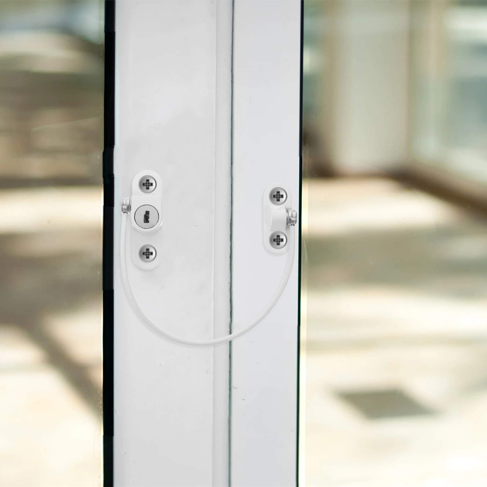 

1 Set Adjustable Childproof Lock Security Door Guard Restrictor Sturdy Metal Window Latch Sliding Casement Window Stopper Limit