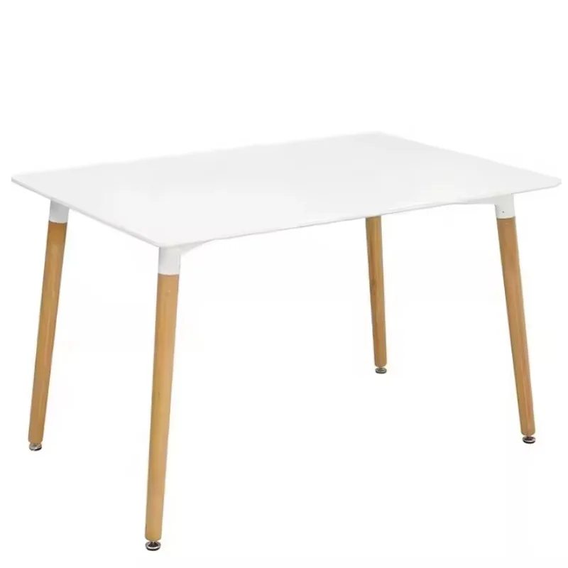 Juego de mesa de comedor moderna de MDF, mesa de conferencias industrial y silla de centro para dormitorio familiar