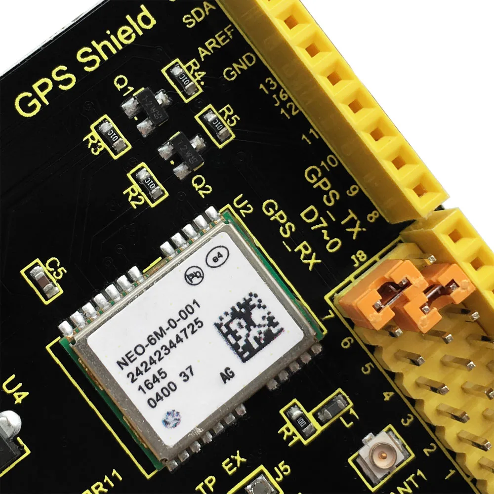 keyestudio GPS Shield For Arduino UNO R3 Based On NEO-6M-0-001 Module Compatible With UNO R3 And MEGA 2560 Control Board