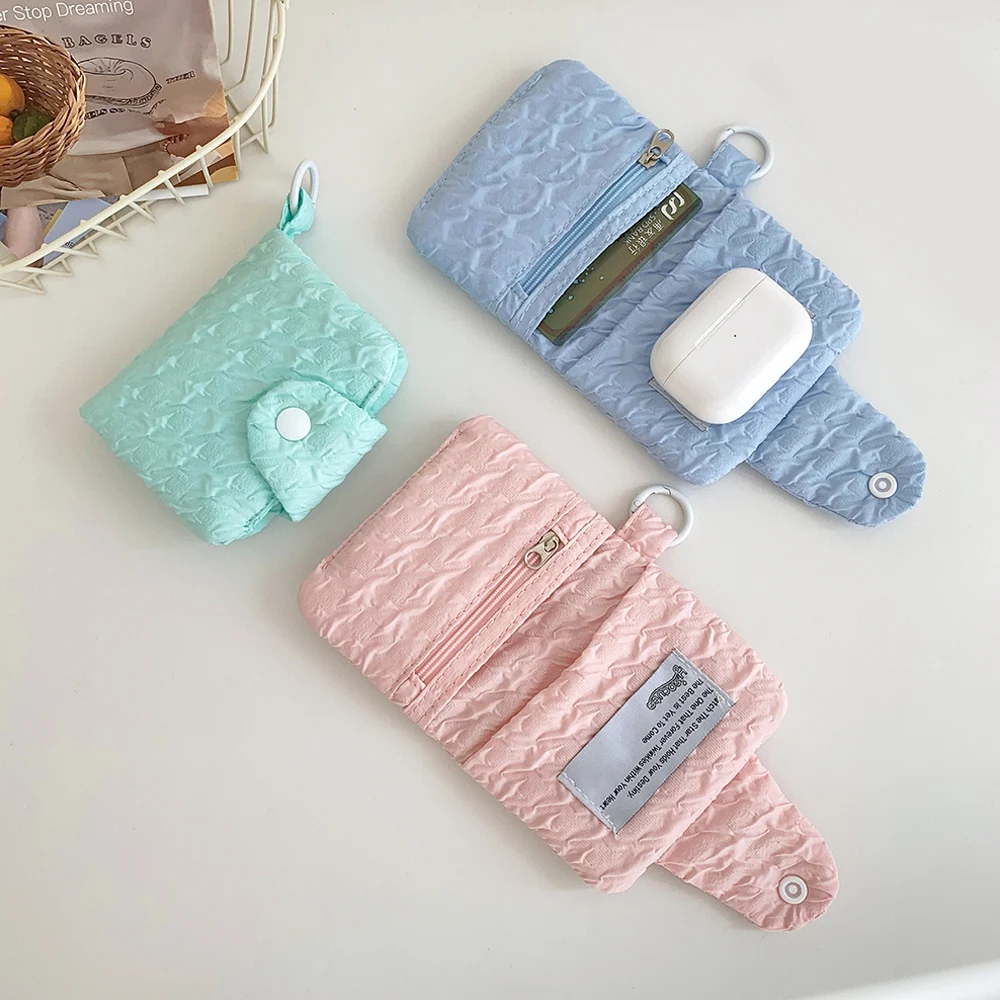 New Fashion Women Short Purses Polyester Female Wallet Fresh Card Holder Coin Money Bag Soft Dollar Price Ladies Wallet Small