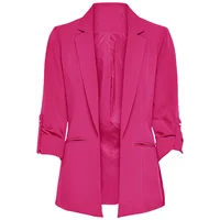Chaqueta de mujer Primavera Verano nuevas llegadas puños enrollables prendas de vestir exteriores forradas chaquetas finas de punto abierto para ropa de calle ropa de mujer