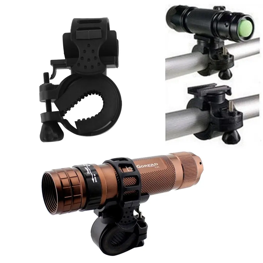 Ins stesso stile pratico supporto per bici da ciclismo a 360 gradi per torcia a LED morsetto a Clip per torcia supporto per luce da cintura per bicicletta