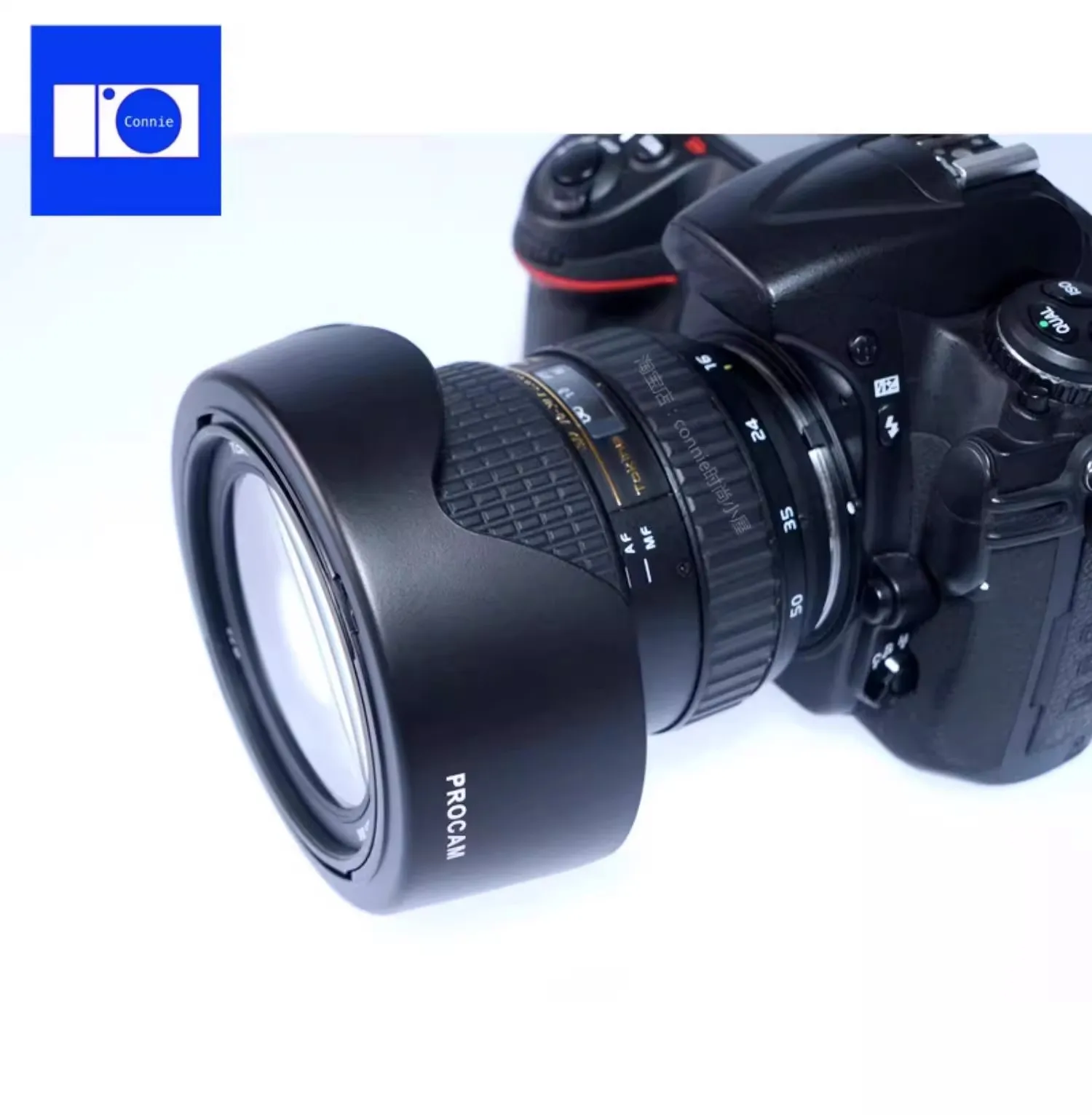 Compatibel met Tokina 16-50 mm zonnekapbevestiging 16,5-135 mm omgekeerde bajonetlens BH777 Pentax 16-50 mm F2.8