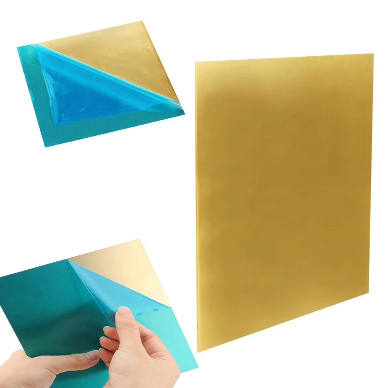 1 Piece of Brass Sheet Metal Cutting CNC Frame Model Mold DIY Thickness 0.1mm 0.5mm 1.5mm 2mm 3mm 4mm 6mm 8mm