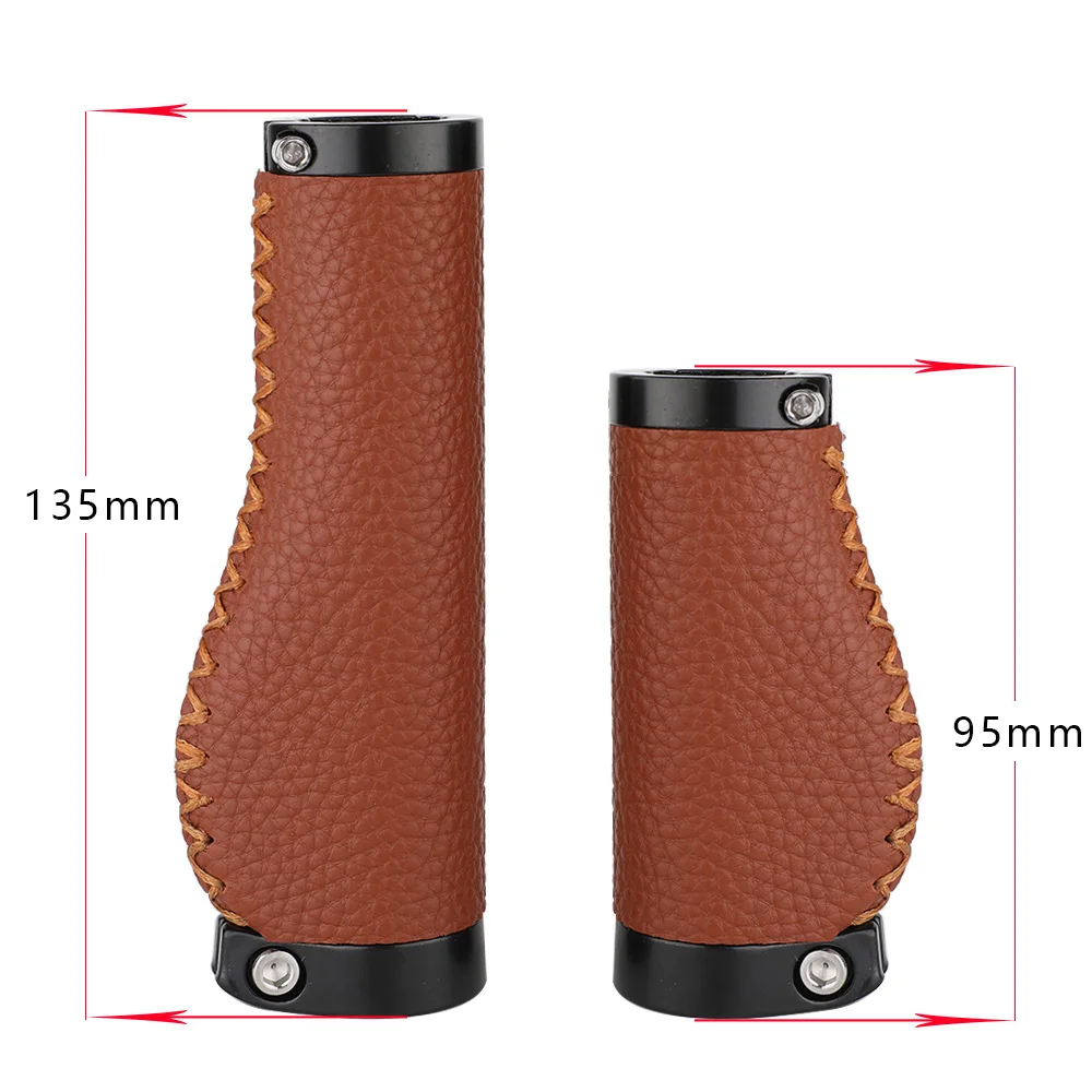 Bicycle Handlebar Covers Mountain Bike Vintage Microfiber Leather Handlebar Covers Shock Absorption Comfort Grips