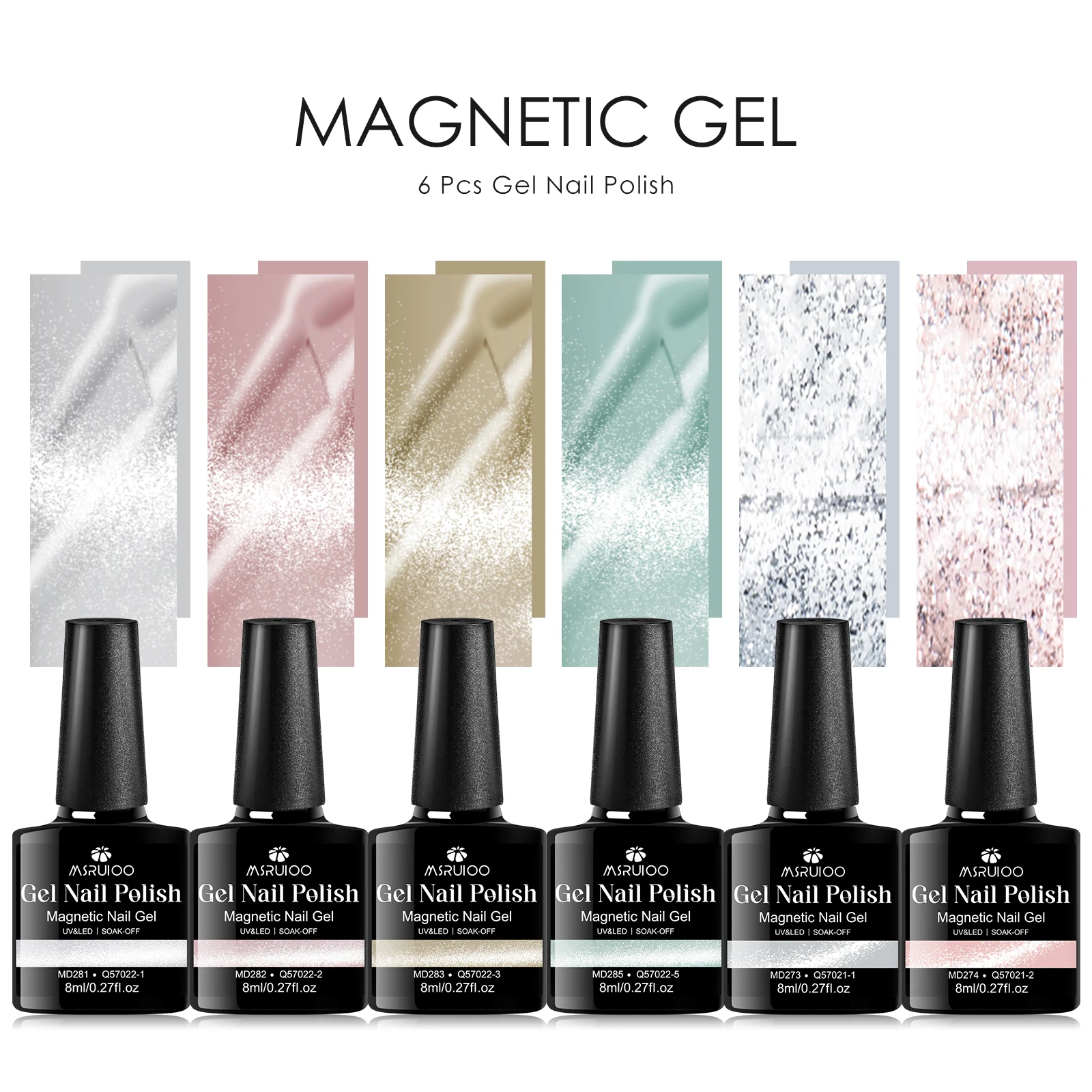 7pc clair de lune gelée magnétique vernis à ongles Gel ensemble paillettes TPO HEMA gratuit Nail Art décorations manucure Vernis Gel Kit UV/LED