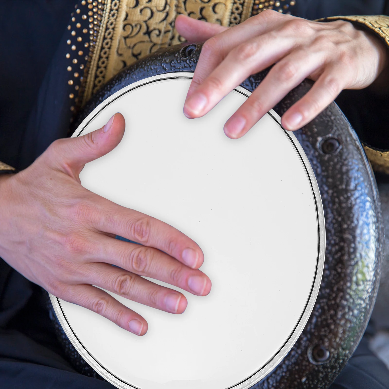 

10 Inch Skin Universal Snare Head White Durable Double Layer Bass Strengthening Musical Instrument Accessory Drum Set Kit Jazz