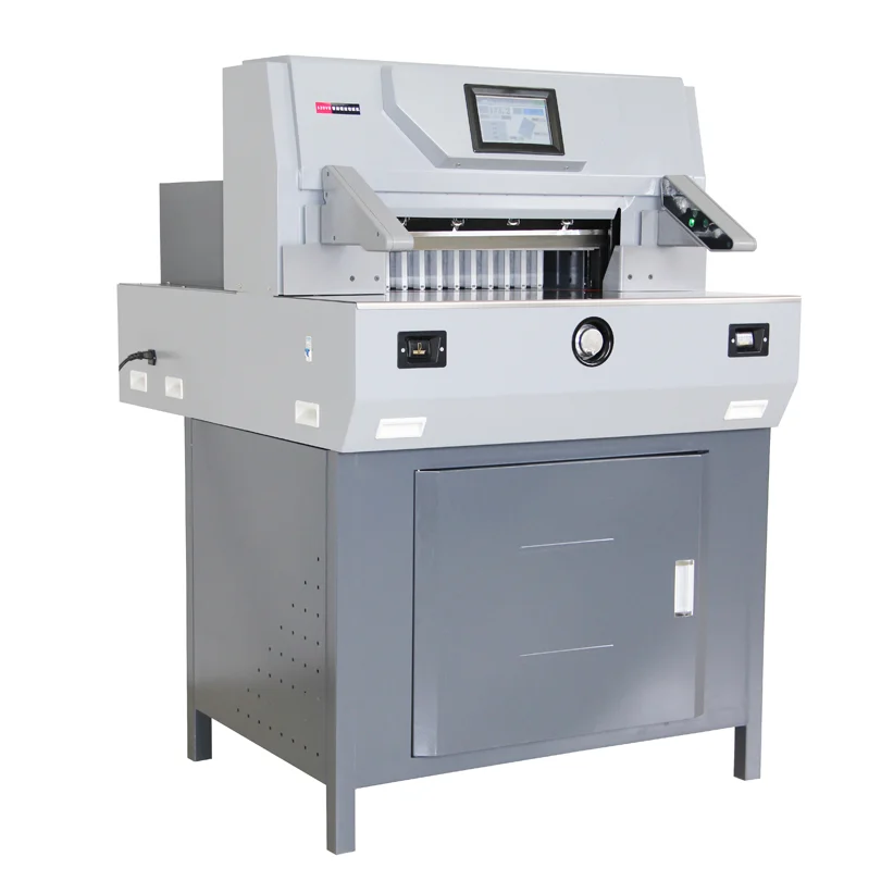 Cutting Machine Electric Guillotine 520V8 Paper CutterTouch Display Control 520mm Automatic Programming Paper