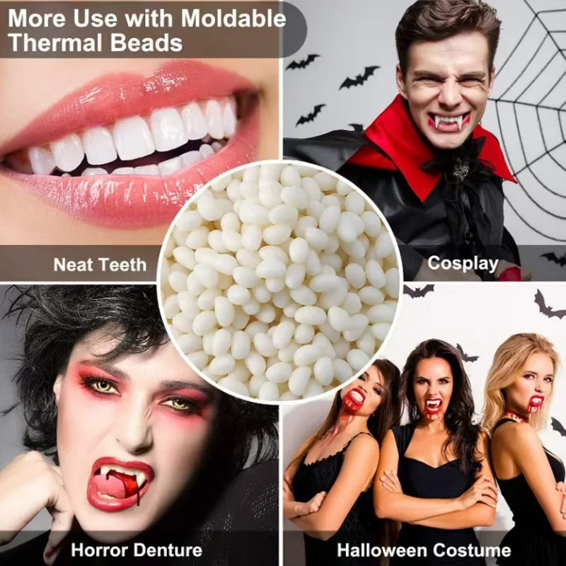 TOPGRILLZ Medical Grade Thermoplastic Dental Beads Safe Non-Toxic for Grillz/Vampire Fangs/Dentures 5ml 10ml PP Tube Portable