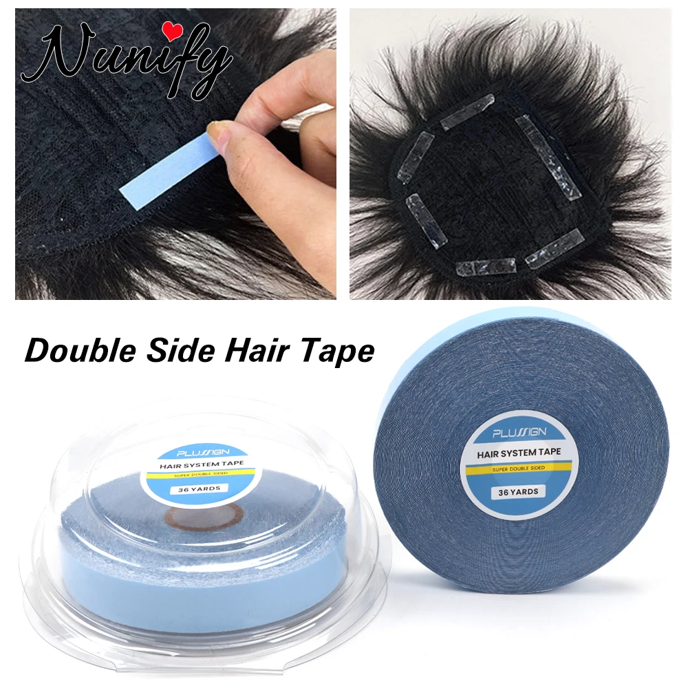 

1 см кружево в рулоне, передняя поддерживающая лента для париков, 36 ярдов, синего цвета, система волос, лента для парика, 0,8/1,9/2,54 см, клейкая супер лента