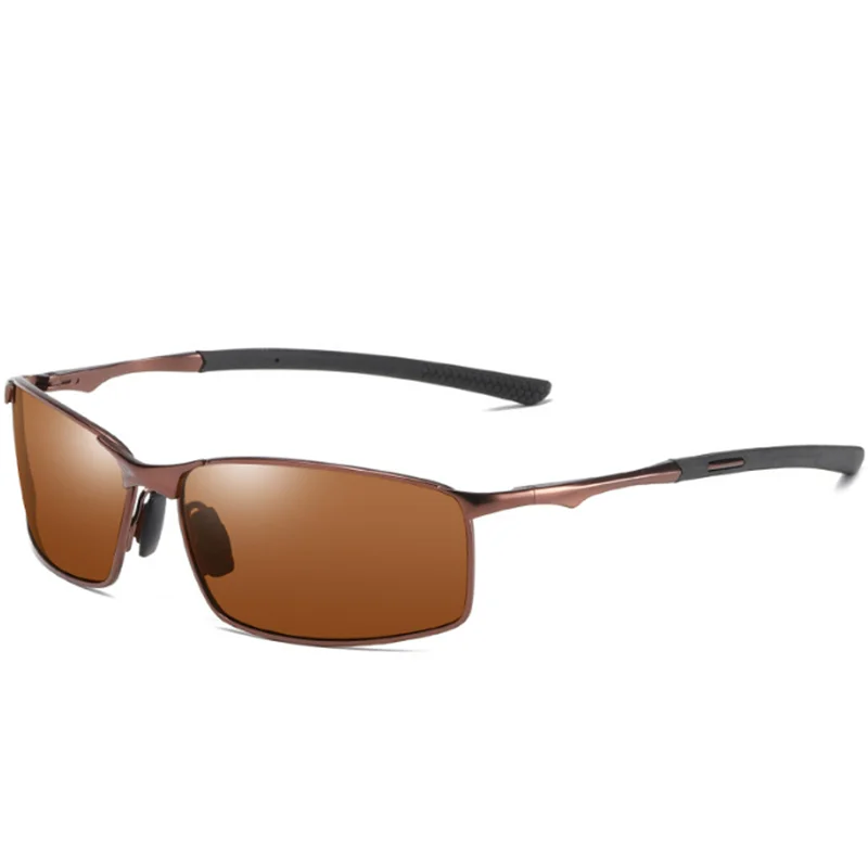 Gafas de sol cuadradas antideslumbrantes para miopía, gafas de sol polarizadas de moda para conducir de Metal, gafas de sol graduadas para hombre de