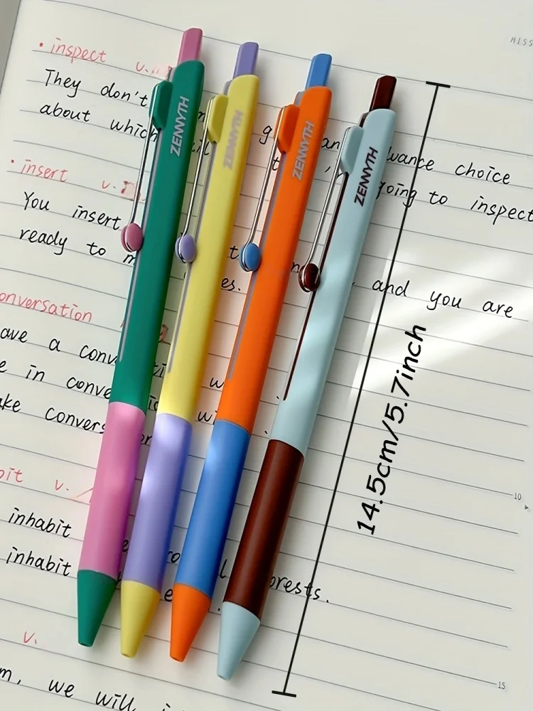 Zanshi Xingdu gel pen, Color-Block series, 2 pieces, classic geometric barrel, smooth writing, black ink, creative design