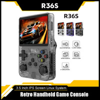 R36S Retro Handheld Game Console 3.5 Inch IPS Screen Linux System Portable Mini Video Player Classic Gaming Emulator 128G