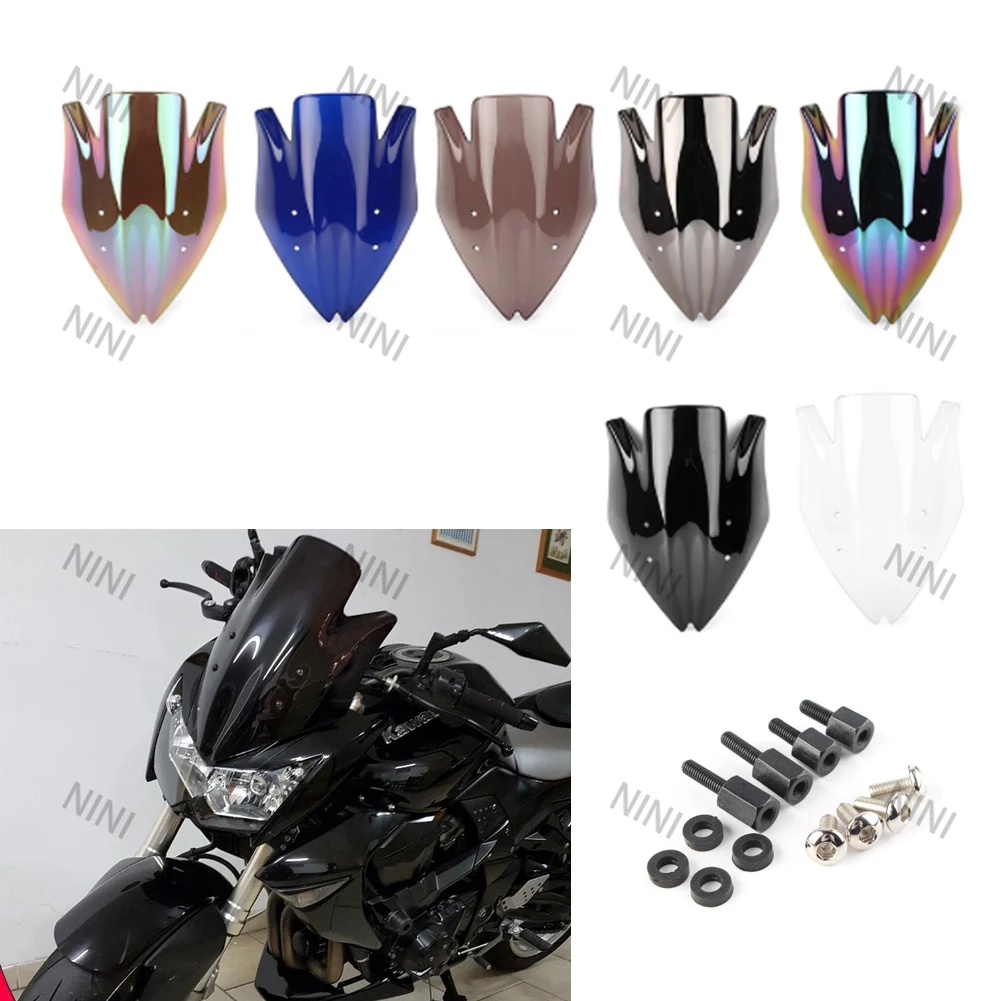

Motorcycle For Kawasaki ninja Z1000 2007 2008 2009 Z 1000 screen Double Bubble Windshield Deflector Protector WindScreen