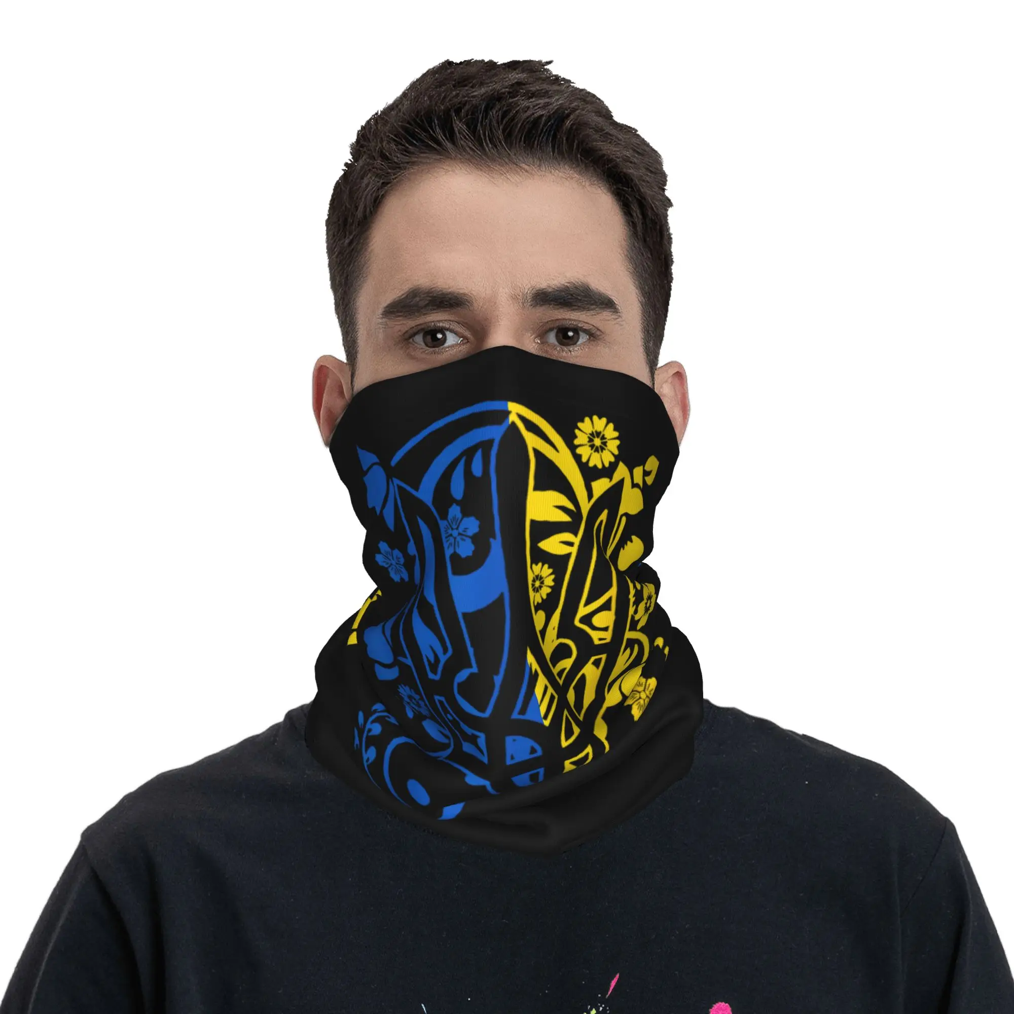 Ukraine Flag Sunflower Ukrainian Bandana Neck Gaiter Printed Balaclavas Wrap Scarf Headband Hiking for Men Women
