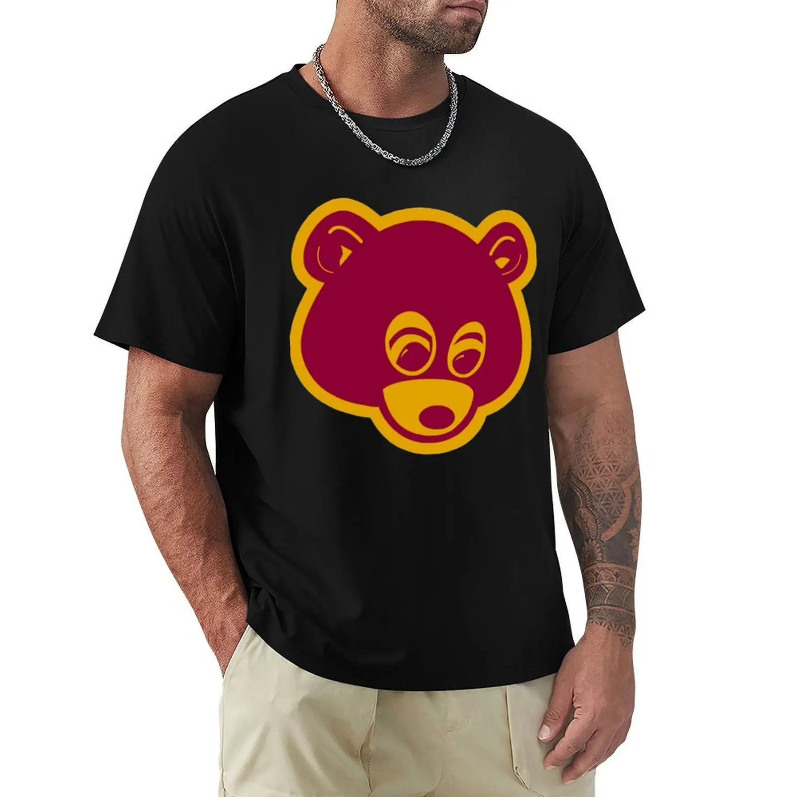 Dropout Bear T-Shirt Work Style Casual T-Shirt