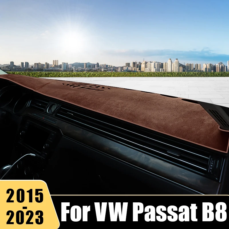 

For Volkswagen VW Passat B8 2015 2016 2017 2018 2019 2020 2021 2022 2023 Car Dashboard Cover Mat Anti-UV Non-slip Accessories