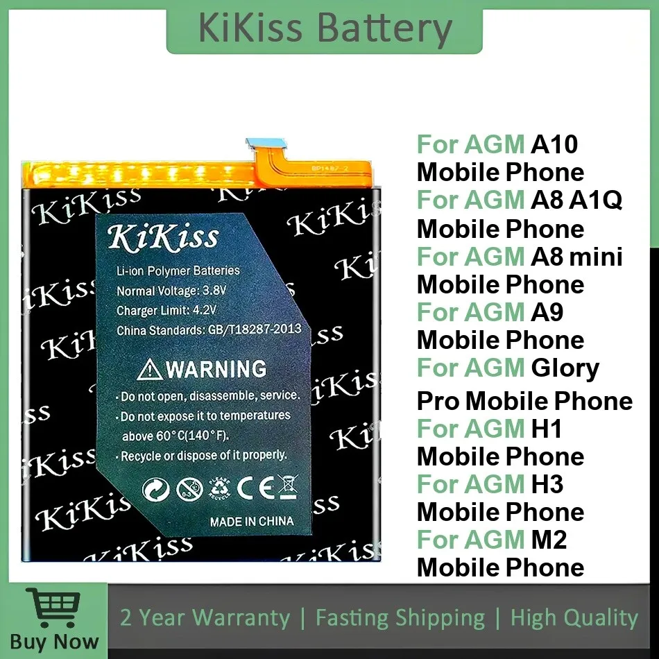 

Battery For AGM A10/A8minia9/Glory Pro/H1 H2 H3/ M2 M5 M6/X1 X2, X2SE X3 X5 Mobile Phone