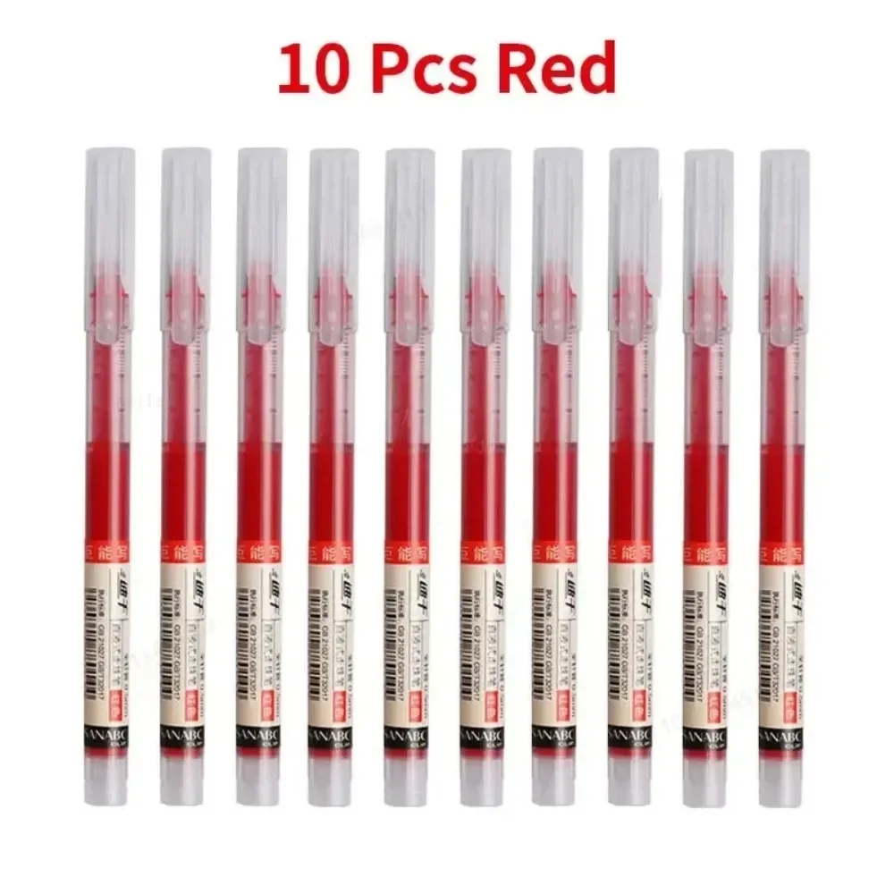 Neue 10Pcs Hohe Qualität Nadel Typ Gel Stifte Gerade Flüssigkeit Kugelschreiber Kawaii Schreibwaren Schule Bürobedarf Schreiben – Detail 11