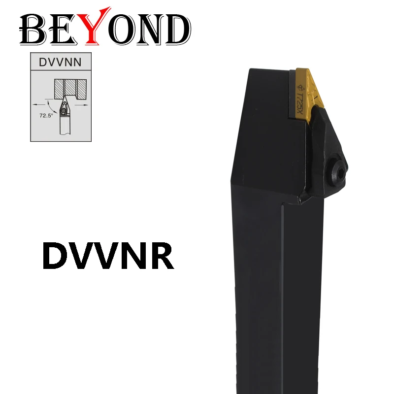 BEYOND DVVNN2020K16 DVVNN2525M16 DVVNN3232P16 External Turning Tool Holder DVVNN Carbide Inserts VNMG1604 CNC Lathe Cutter Shank