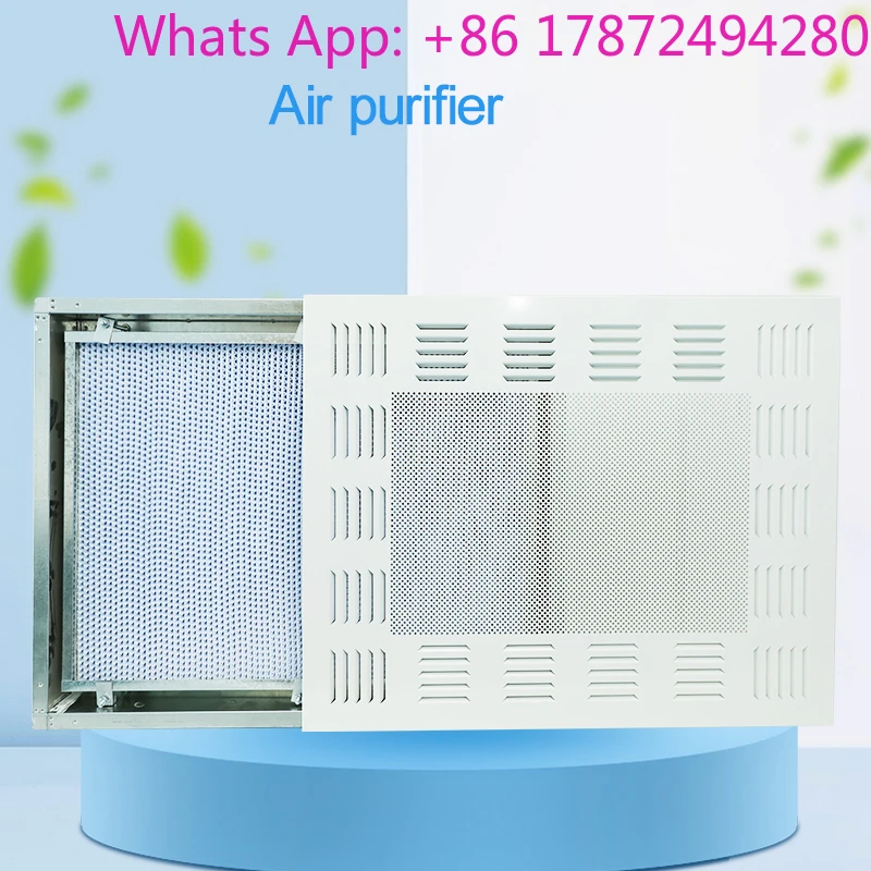 Ceiling Type Air Purifier Purification Workshop Industrial FFU High Efficiency Filter Purifier Equipment 220V ZJ-600