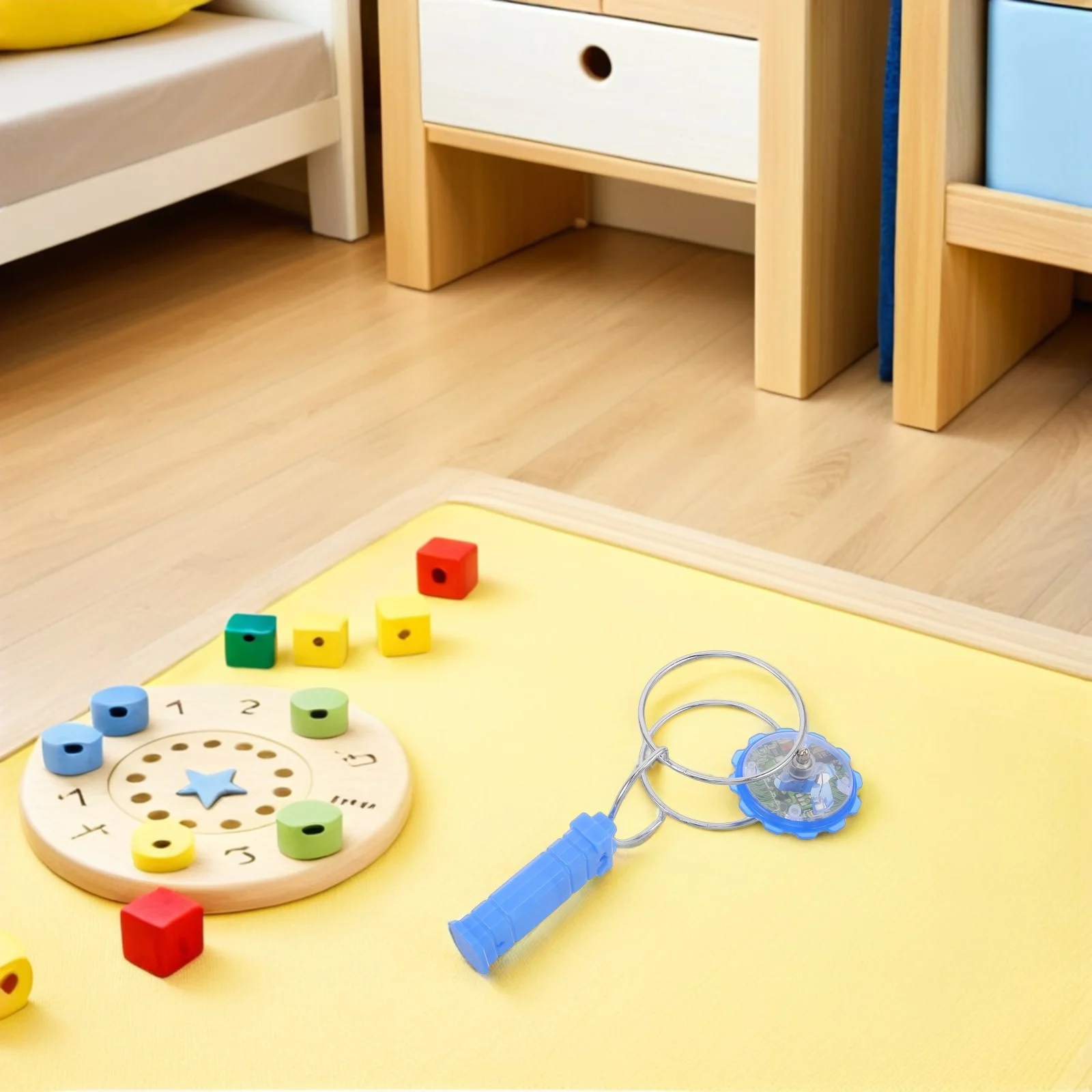 8 pezzi illuminano trottole blu rotazione manuale bagliore nel buio bomboniere per bambini compleanno bomboniere riempitivi novità carnevale