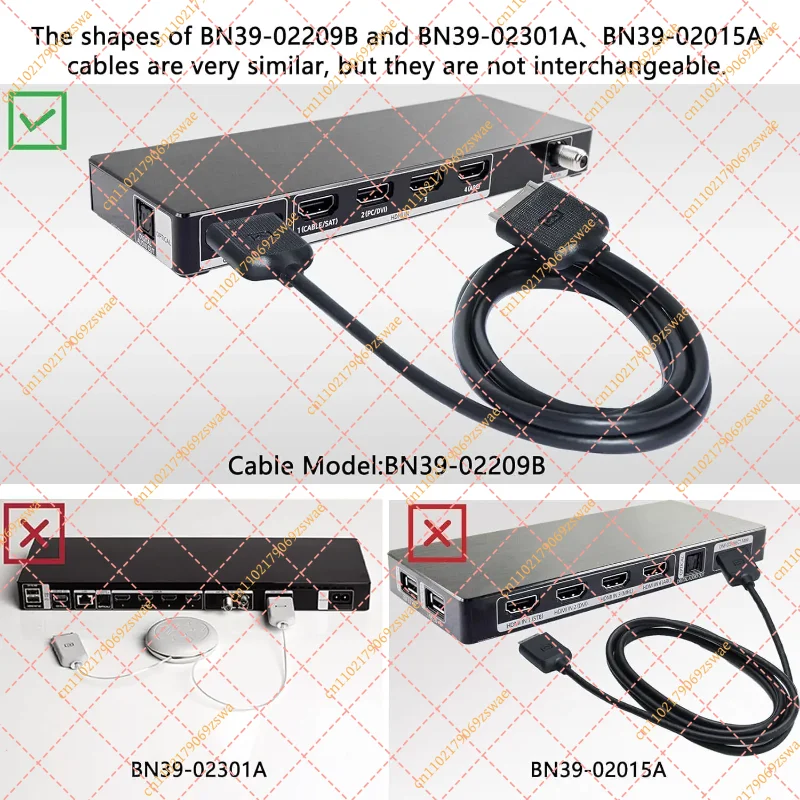 Cable One Connect BN39-02209B de 2 Metros para Televisores Samsung KS7000, KS7500, KS8000, KS9000, KS9500, KS9800