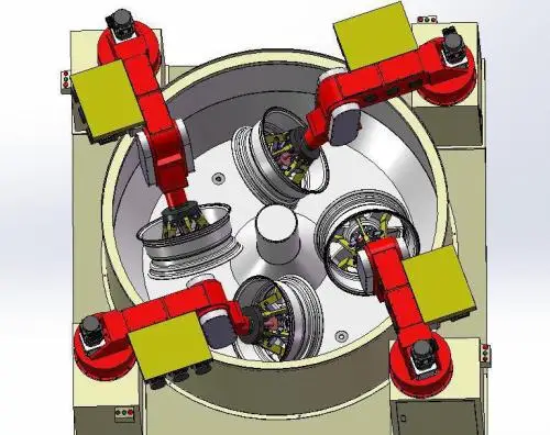 Máquina pulidora de acabado de espejo de superficie de llanta de rueda de coche y camión de aluminio semiautomática de buena calidad