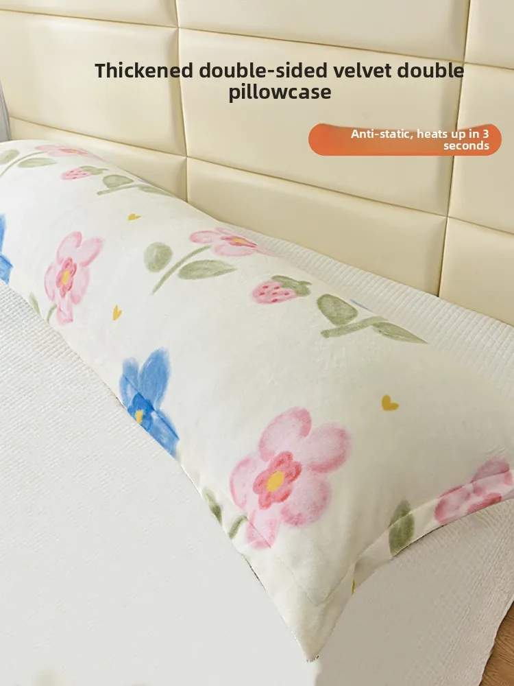 

Осенне-зимний длинный чехол для подушки из молочного бархата, двойной размер, внутренний чехол для подушки, защита от жирных следов, удлиненный чехол для подушки, полиэстер