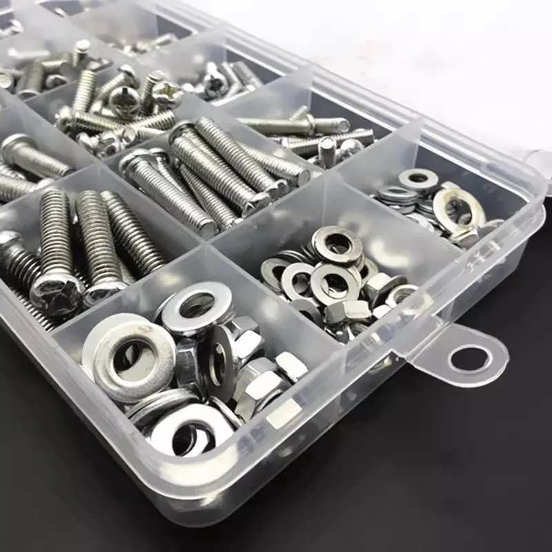 

Galvanized Countersunk Screw Set M3 M4 M5 M6 Round Head Phillips Stainless Steel Screw Set with Washers And Nuts
