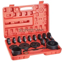 23Pcs Wheel Bearing Press Kit for Front Wheel Drive Bearing Removal & Install, Wheel Bearing Puller Tool Set with Sliding Screws