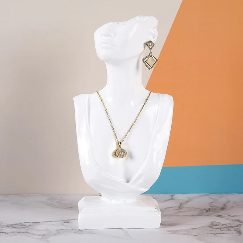 Neck Model Display Holder Modern Earrings Holder Mannequin Bust Stand Necklace Model Stand for Jewelry Displaying