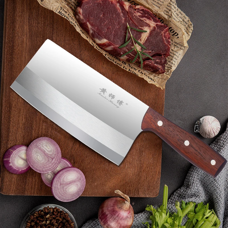 Stainless Steel Household Kitchen Chopping Knife Meat Slicing Vegetable Knife Chef Special Ribs Chicken Cartilage Knife