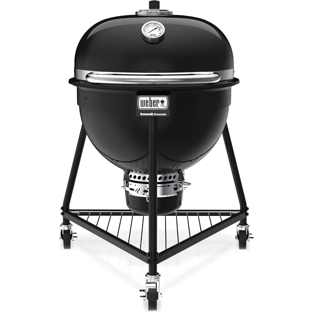 Summit Kamado E6 Charcoal Grill, Black