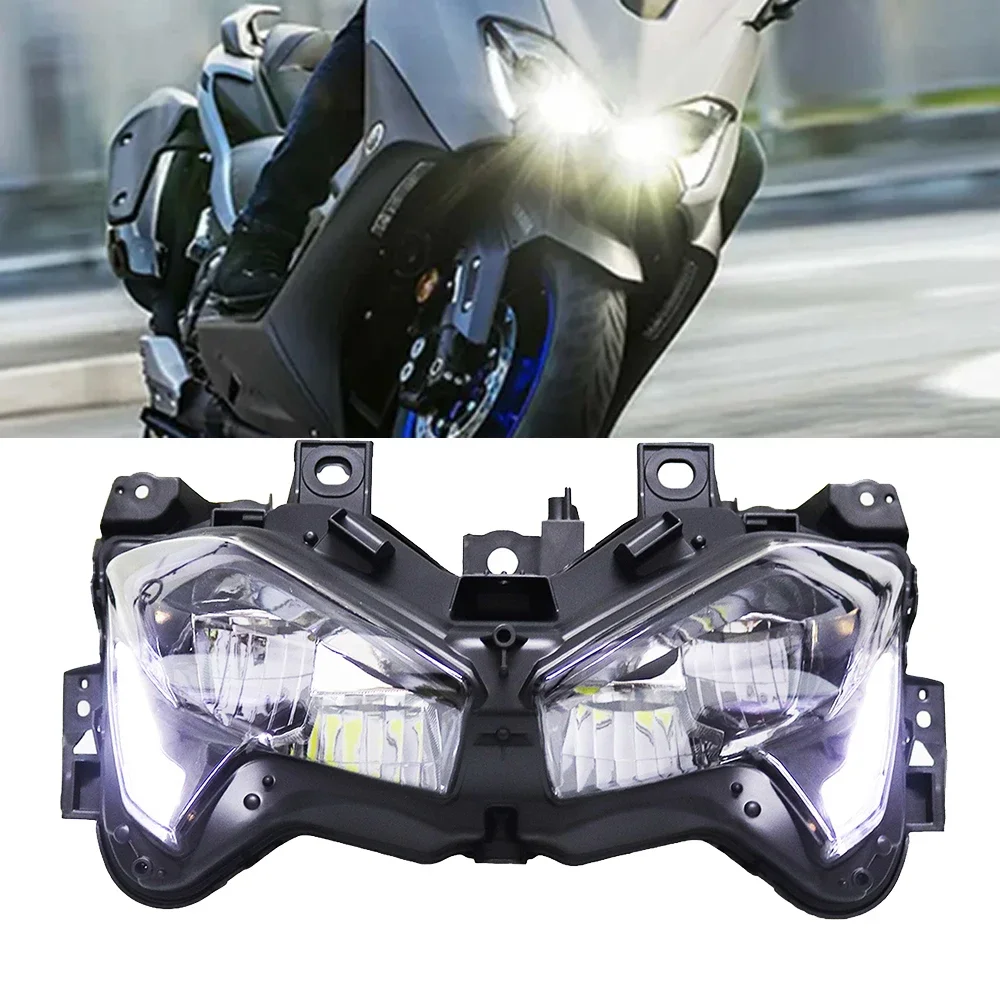 Motorcycle Front LED Headlight Head Light Lamp Headlamp Assembly Kit Fit For Yamaha T-MAX 560 TMAX560 T-MAX560 2019 2020 2021