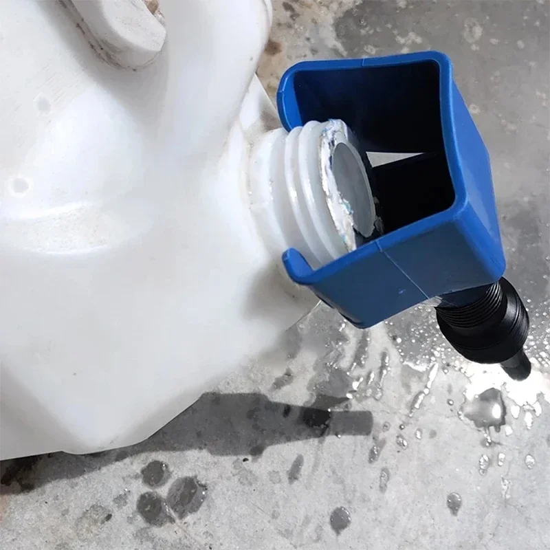 Square Mouth Snap Hopper Fuel Pouring Hand-Free Retractable Universal Car Fuel Hopper Drip-Free Plastic Hose Leak-Proof Filling