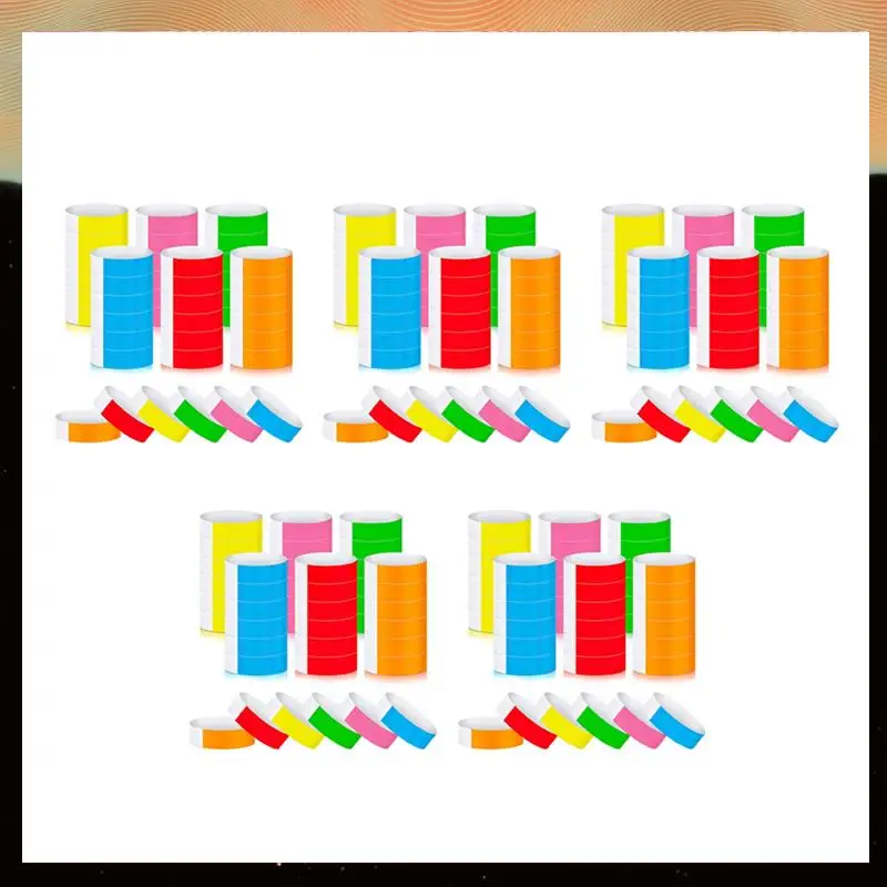 

3000Pcs Waterproof Hand Bands Neon Wrist Bands For Events Concert Wristbands Adhesive Wristbands For Party-Y05A