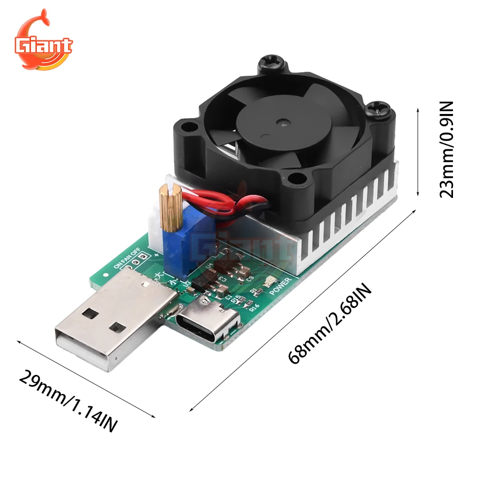 Imagem -06 - Usb Battery Capacidade Tester Corrente Constante Ajustável Carga Eletrônica Envelhecimento Tester Rápido Carregamento Descarregamento Tester Resistência