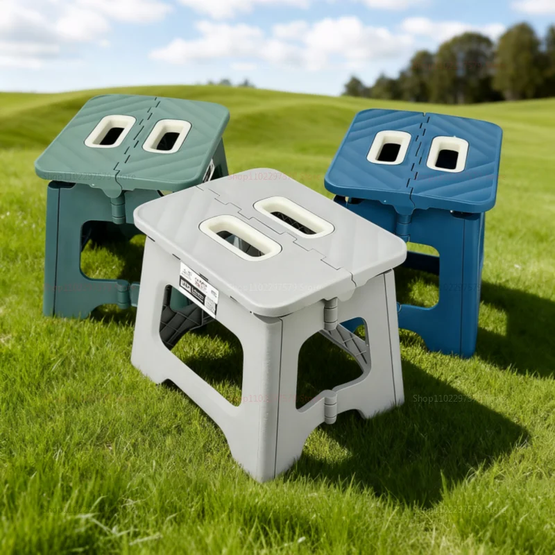 Nuevo taburete plegable, silla con sillín gruesa, taburete plegable para pesca al aire libre, taburete de plástico grueso para acampar, silla portátil para exteriores