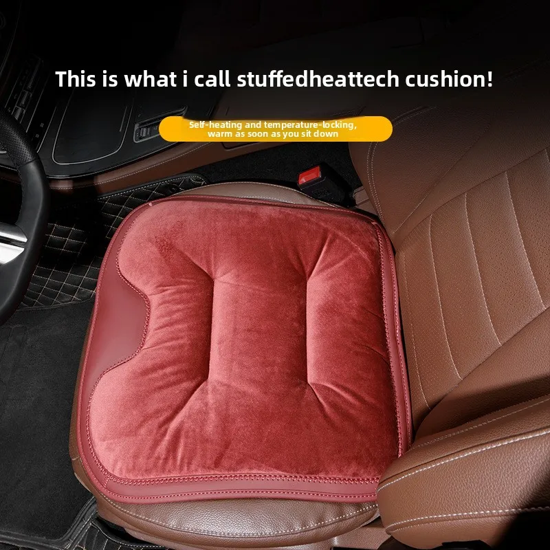 XMAO Winter Car Seat Cushions Soft Flannel Front Seat Pads and Rear Bench Options with Anti Slip Backing for Cozy Cabin Comfort