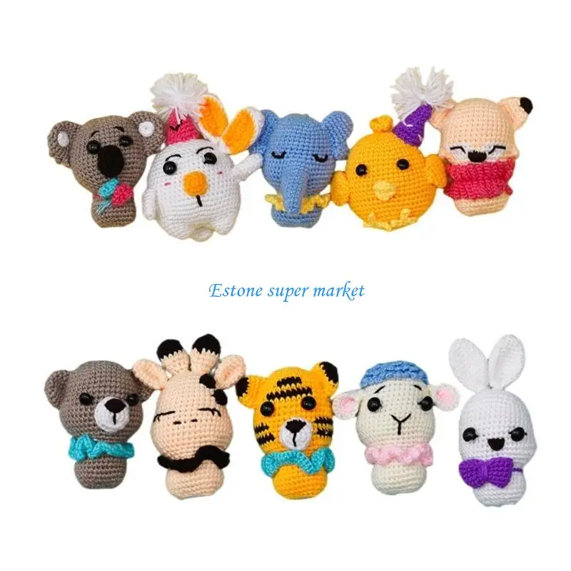 090B الوليد التصوير الدعائم الكروشيه دمية على شكل حيوان الطفل صور اطلاق النار الدعائم اليدوية صور خلفية اكسسوارات دش هدية #4