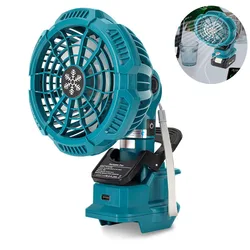 Portable Clip on Fan for Makita 18V lithium Battery Battery Powered Stroller Fan with 3 Energy Efficient Speed for Outdoor