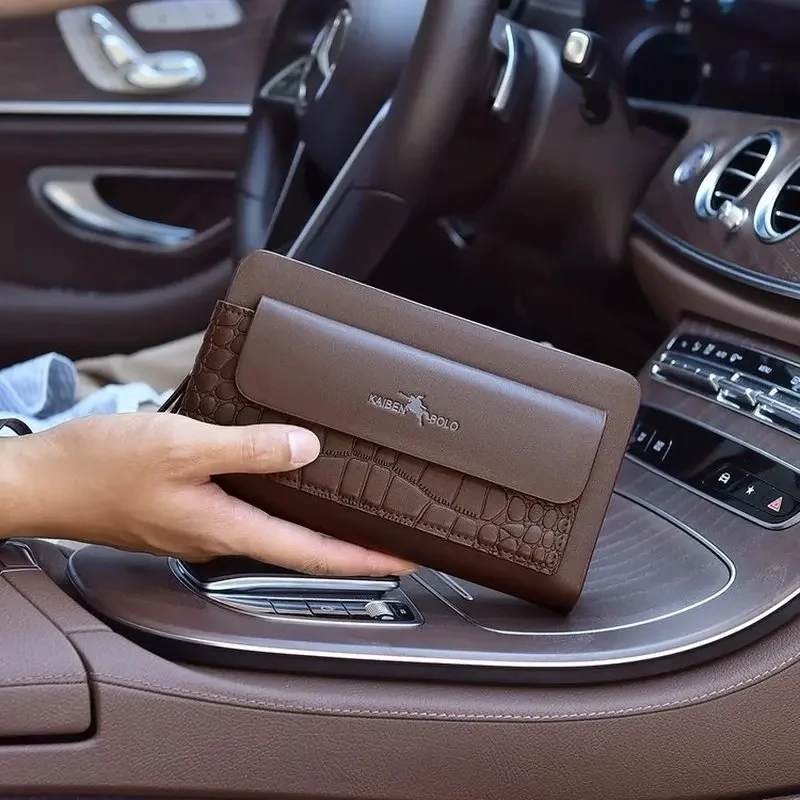 PU Leather Men's Wallet Slim Men Wallets New Short Zipper Card Holder Photo Holder Male Purse Simple Coin Pocket High Quality